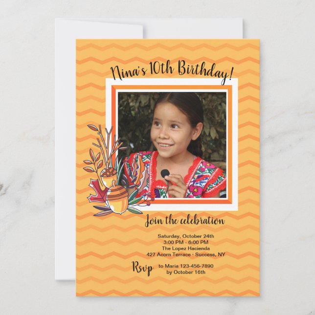 Western fotoinbjudan till hösten inbjudningar (Framsida)