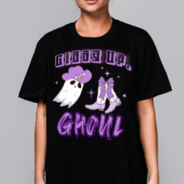 Western "Giddy Up Ghoul" Cowgirl Halloween T Shirt