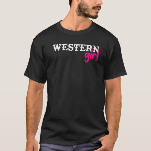 Western Girl Horse Equestrian Western Rider Rodeo T Shirt