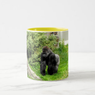 Western gorilla för Lowlandsilverbackmanlig Två-Tonad Mugg