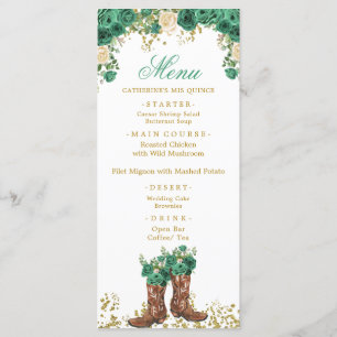 Western Grönt Hunter Charra Mis Quince Menu Meny