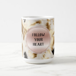 Western Guld Svartvit Cream Cowhide Kaffemugg