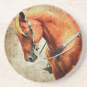 Western häst underlägg sandsten