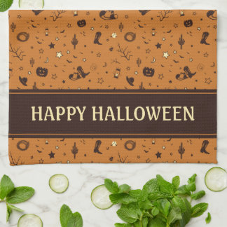 western hatt och stövlar kökshandduk