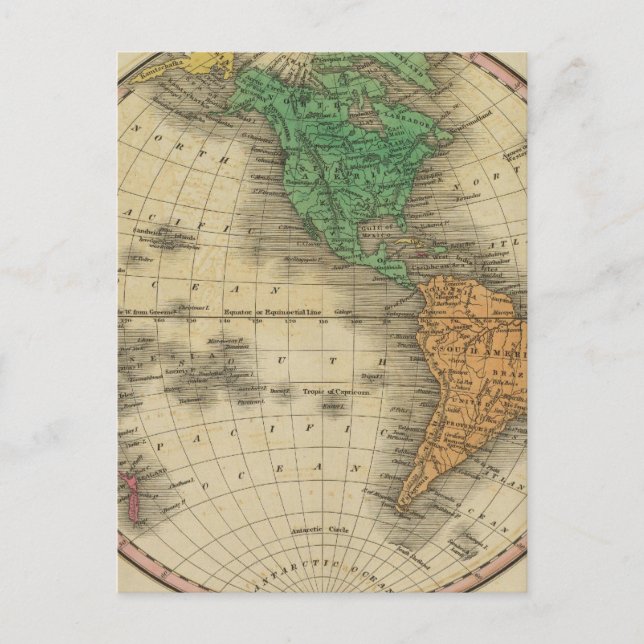 Western Hemisphere 16 Vykort (Framsida)