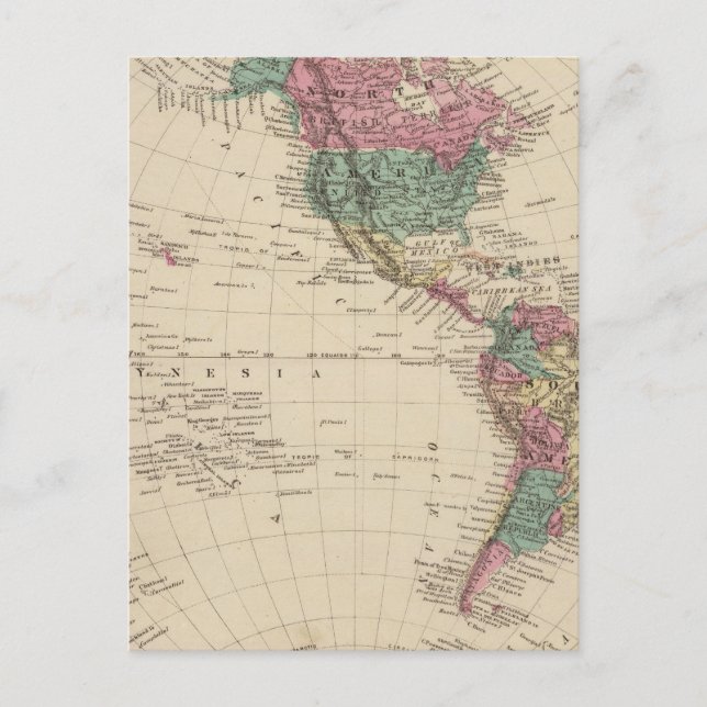 Western Hemisphere 2 Vykort (Framsida)