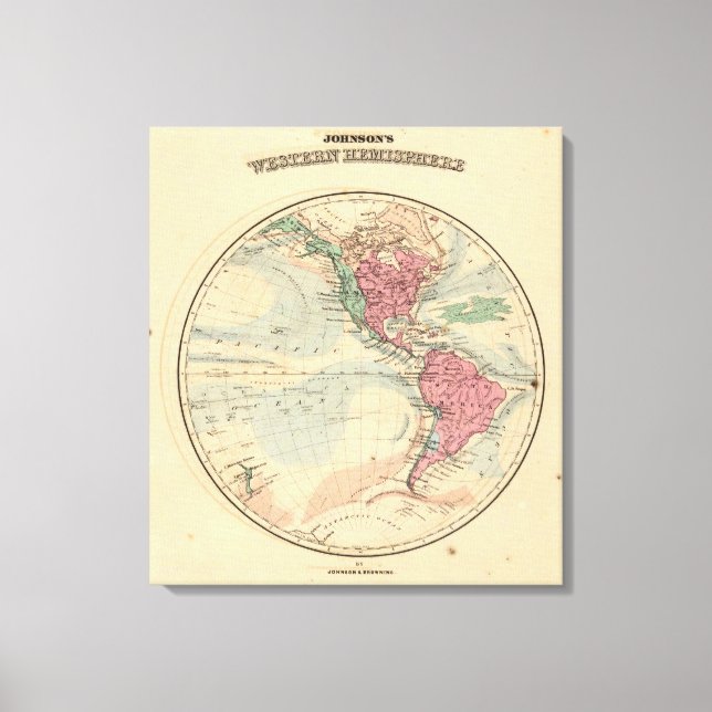 Western Hemisphere 6 Canvastryck (Framsida)