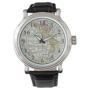 Western Hemisphere Karta Globe Travel Armbandsur