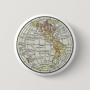 Western Hemisphere Karta Globe Travel Knapp