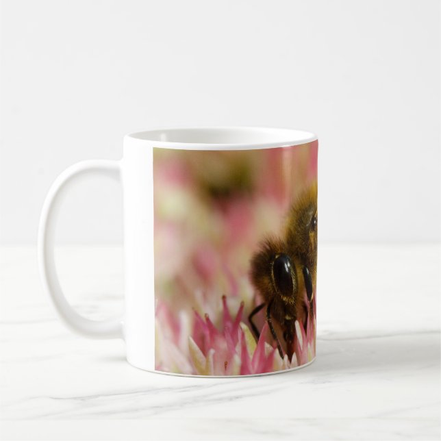 Western honungsbin Makro Kaffemugg (Vänster)