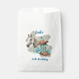 Western Horse Birthday Favor Bag