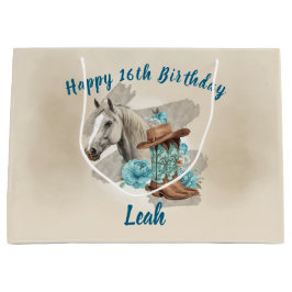 Western Horse Birthday Gift Bag –
