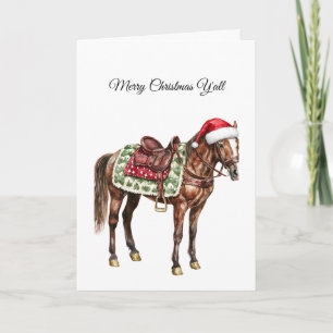 Western Horse God jul Y'all Kort
