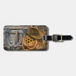 Western Horseshoe Cowboy Hat Lasso Bagagebricka