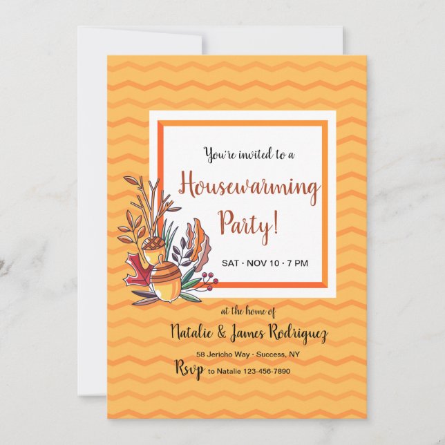 Western höstinbjudan inbjudningar (Framsida)