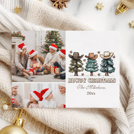 Western Howdy-bild för jul 2 Julkort