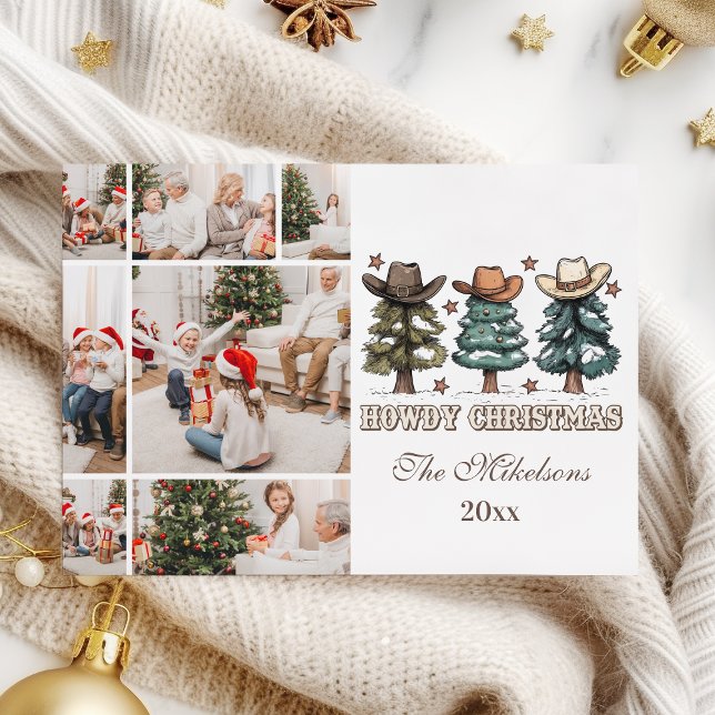  Western Howdy Christmas 7 photo Julkort (Skapare uppladdad)