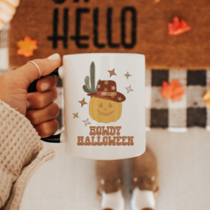 Western Howdy Halloween Groovy Mugg
