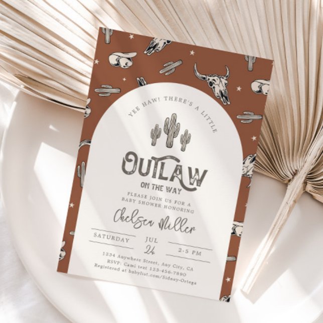 Western inbjudan till babyvisningsprogram (Skapare uppladdad)