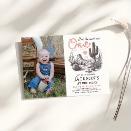 Western inbjudan till foto till den första födelse