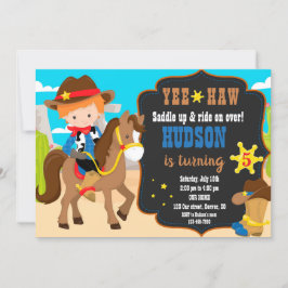 Western inbjudan till inbjudan till Cowboys
