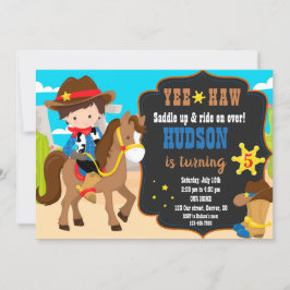 Western inbjudan till inbjudan till Cowboys