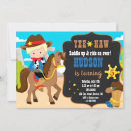 Western inbjudan till inbjudan till Cowboys