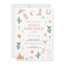 Western inbjudan till vild första födelsedag