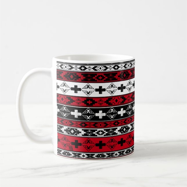 Western infödd indisk blanket kaffemugg (Vänster)