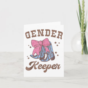 Western innehavare av Genderna Cowboy Boots Gender Kort