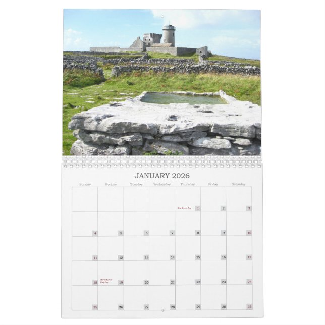 Western Irland kalender (Jan 2026)