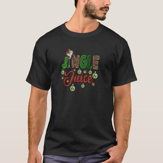 Western Jingle Juice Vin Glass God jul Dr. T Shirt (Framsida)