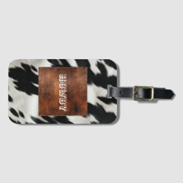 Western jordbrukskowhide bagagebricka