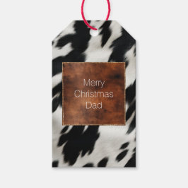 Western jordbrukskowhide presentetikett