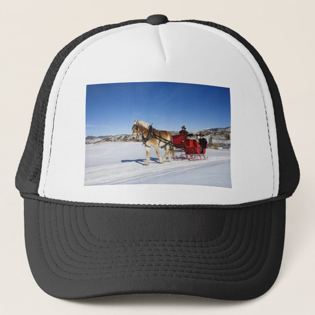 Western jul - hästjulSleigh Truckerkeps (Framsida)