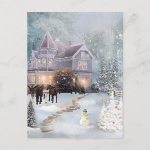 Western jul helg vykort