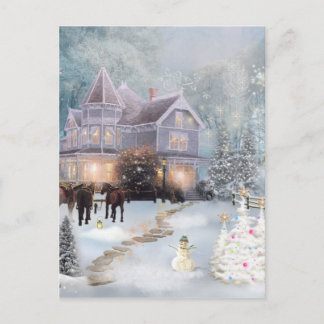 Western jul helg vykort