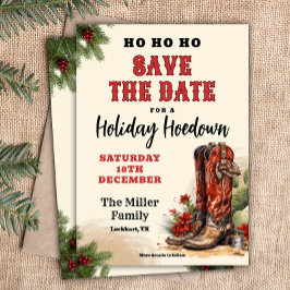 Western jul, Helgdag Hoedown, Cowboy Party Inbjudningar