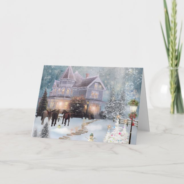 Western jul helgkort (Framsida)