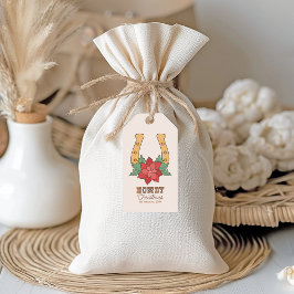 Western jul i Rustic Presentetikett