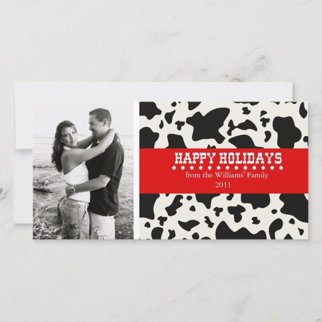 Western jul julkort (Framsida)