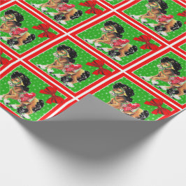 Western jul, liten häst med sadel presentpapper
