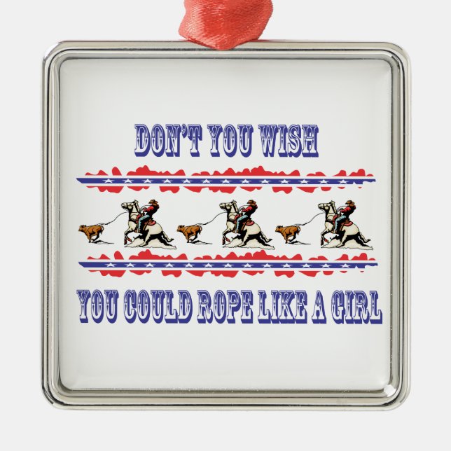 Western jul Ornament Rodeo Calf Roping (Framsidan)