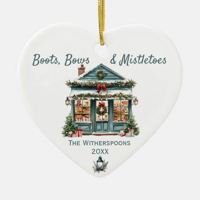Western julbutik i land Ornament (Framsidan)