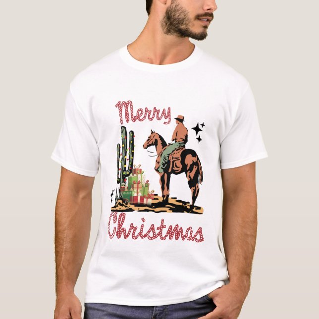 western julcowboycowboy t shirt (Framsida)