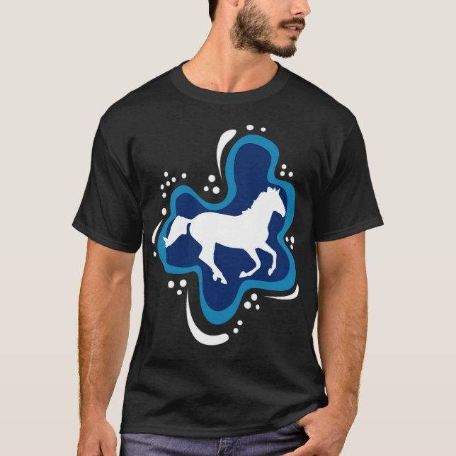 western kapplöpning t shirt (Framsida)