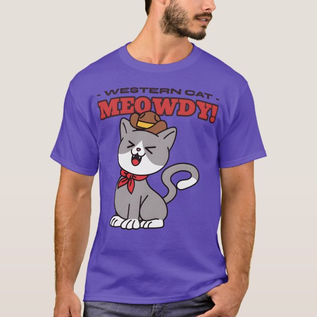 Western Katt-vintage T Shirt (Framsida)