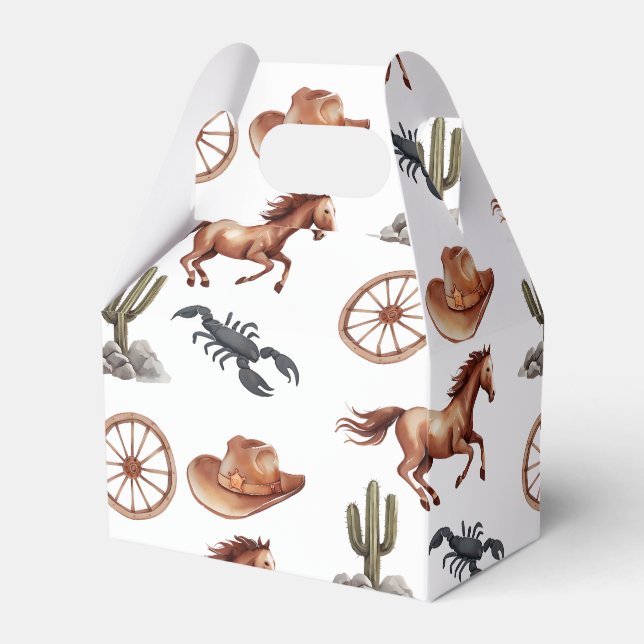 Western Kid Art för vattenfärg Presentaskar (Framsidan Sidan)