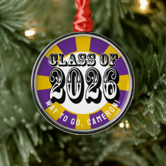 Western klass 2026 Studenten Julgransprydnad Metall
