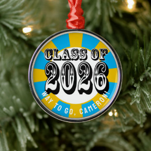 Western klass 2026 Studenten Julgransprydnad Metall